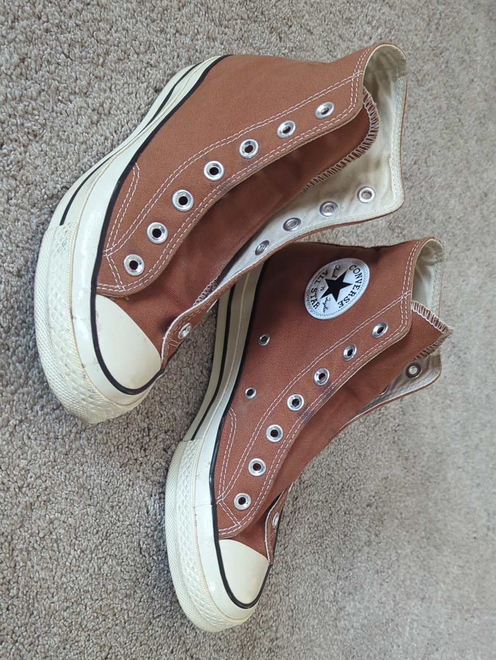 Converse Chuck Taylor All Star Brown & White Sneakers US 8 women's US 6 men's
